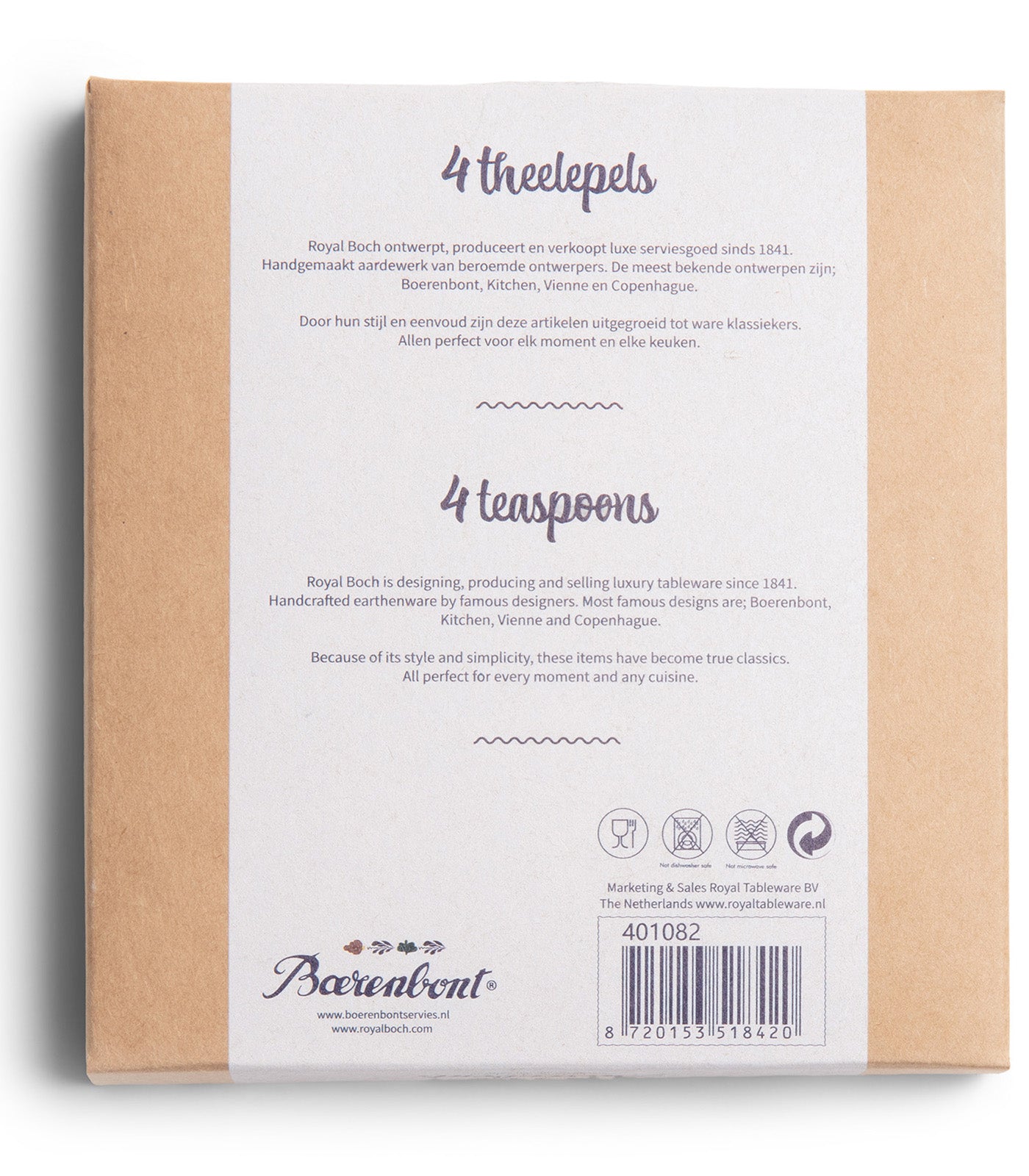 4 Theelepeltjes set - Royal Boch