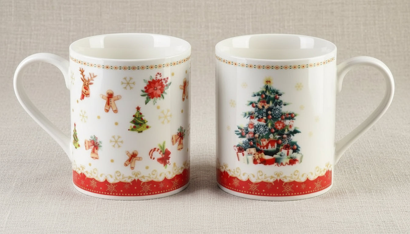 NIKOLAO – Set van 2 porseleinen mokken