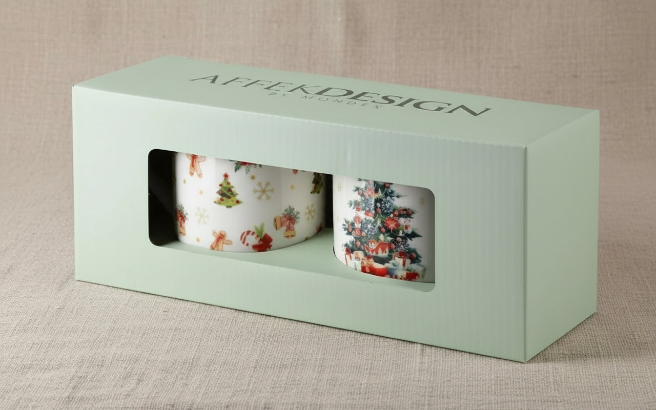 NIKOLAO – Set van 2 porseleinen mokken