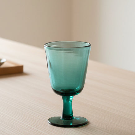 Iced-Tea Glas op voet - blauw