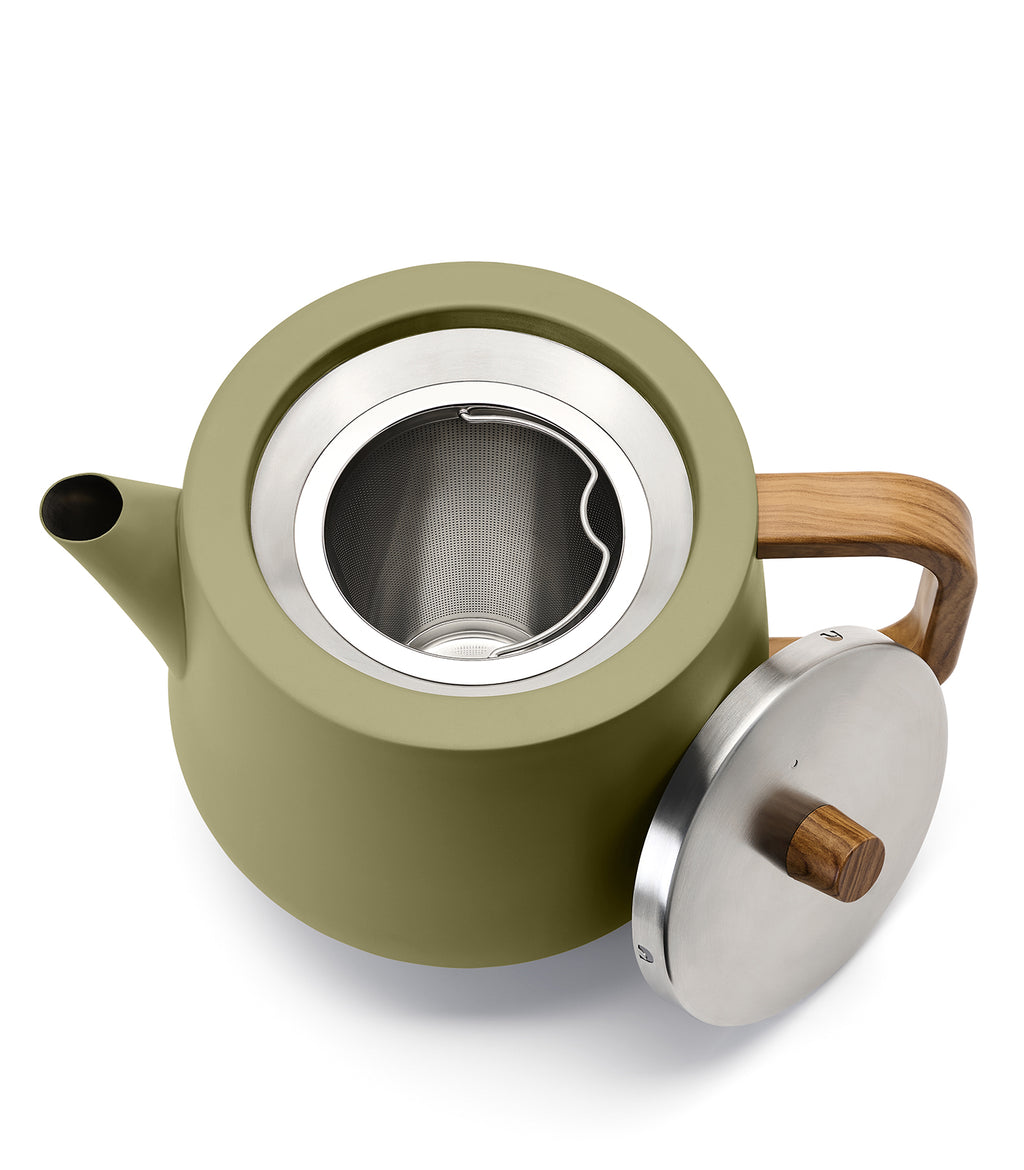 Facet theepot – Kaki groen