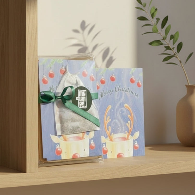 Rudolf's theetje Wenskaarten Kerstmis