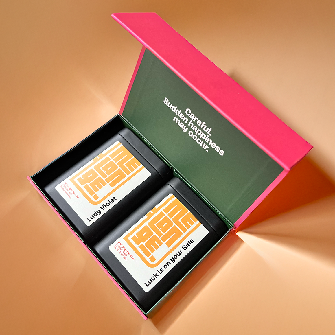 Giftbox 2 blikjes zwarte thee