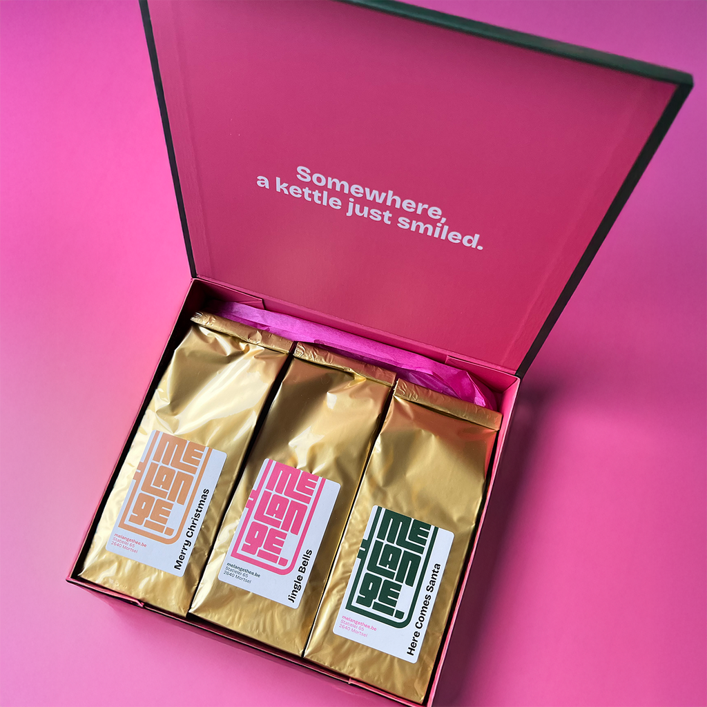 Giftbox 3 zakjes kerst thee