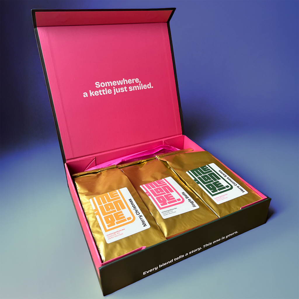 Giftbox 3 zakjes kerst thee