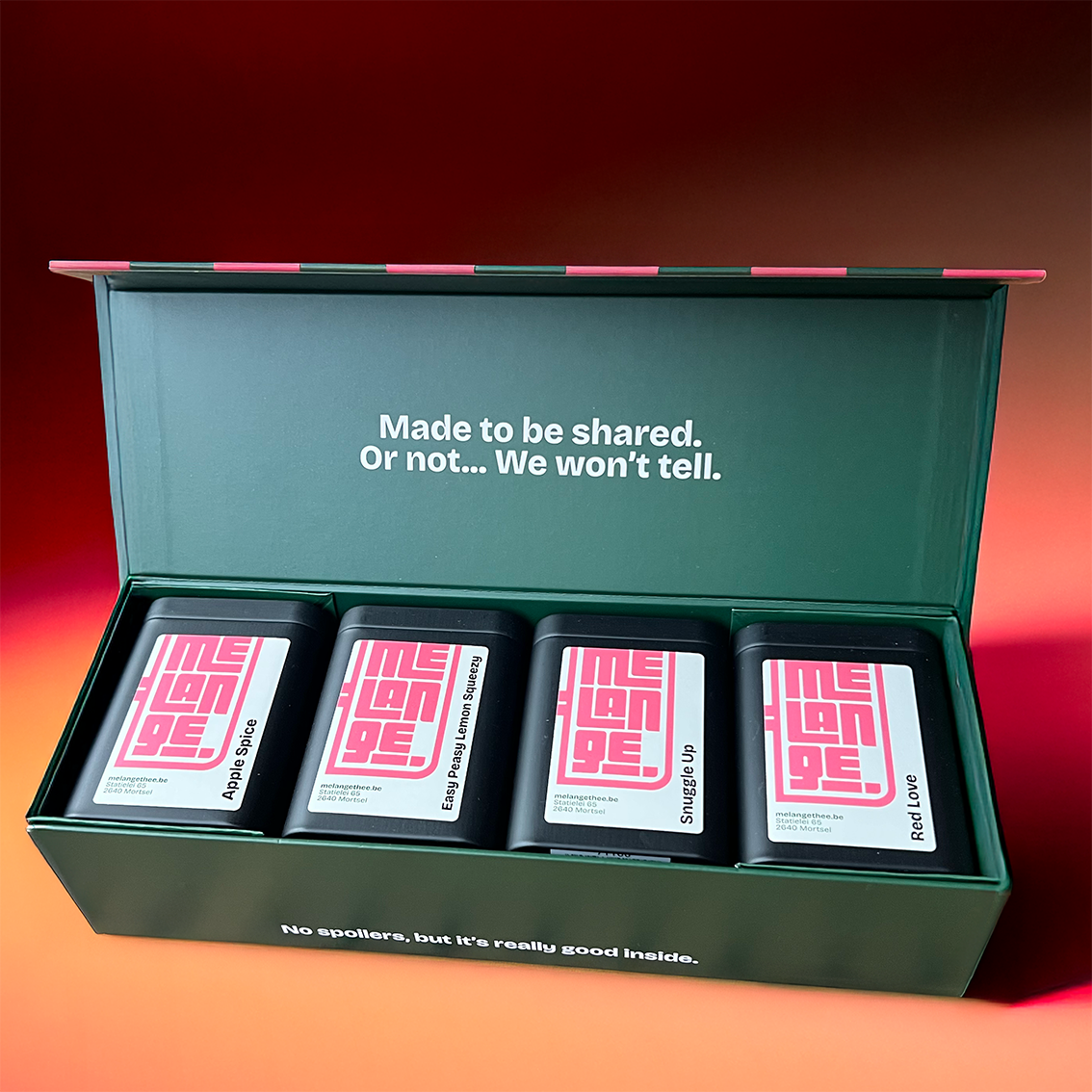 Giftbox 4 blikjes fruitinfusies