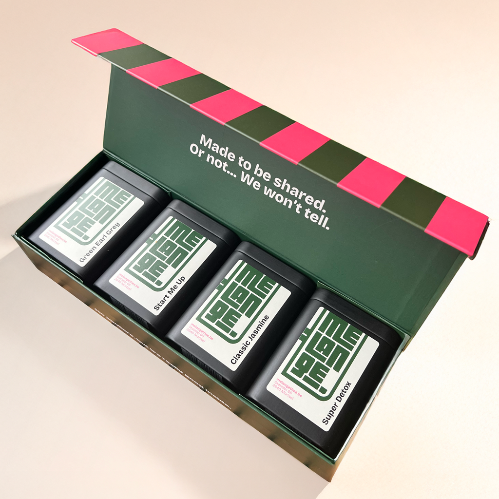 Giftbox 4 blikjes groene thee