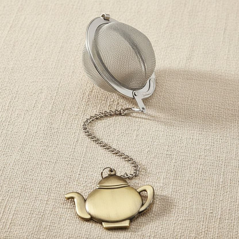 Filter bal met theepot bedeltje