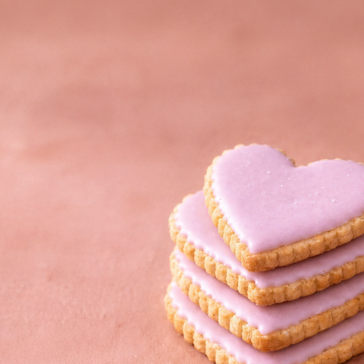 Zakje met harten likkoekjes