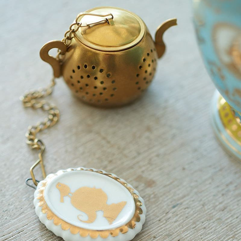 Tea Infuser - Medaillon Royal White