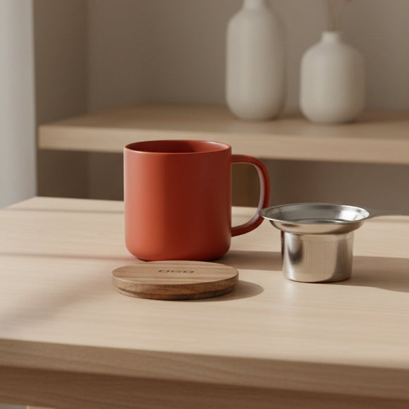 Juliet Infuser mug 300ml - Paprika