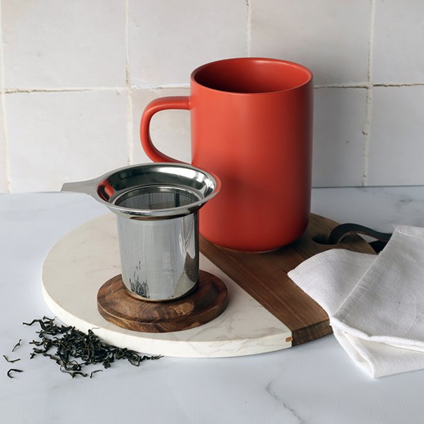 Juliet Infuser mug – Paprika