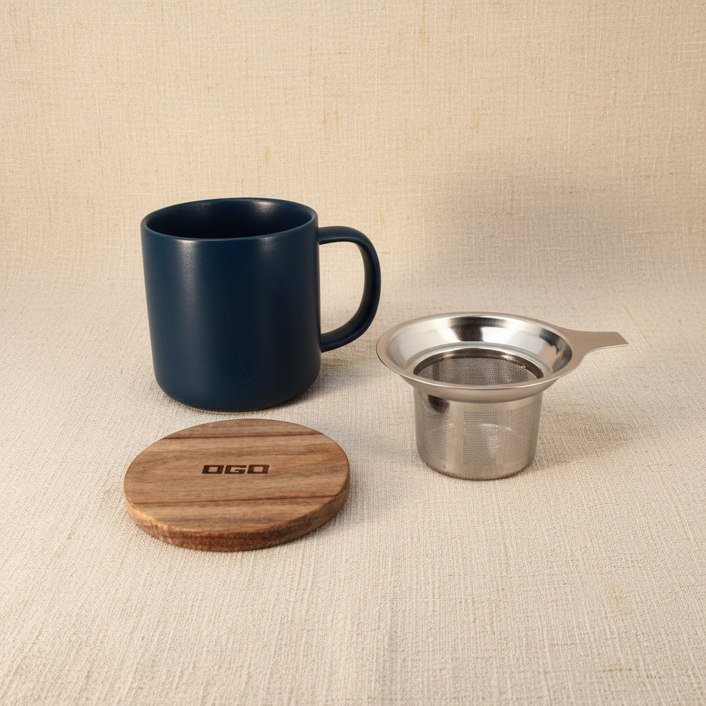 Juliet Infuser mug 300ml - Donker blauw
