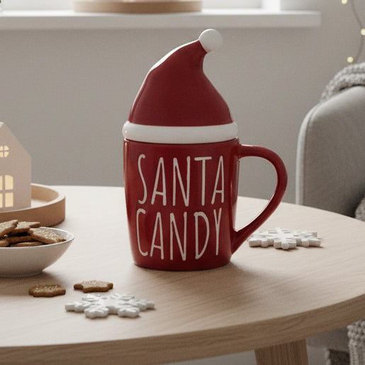 Santa Candy - mok met deksel