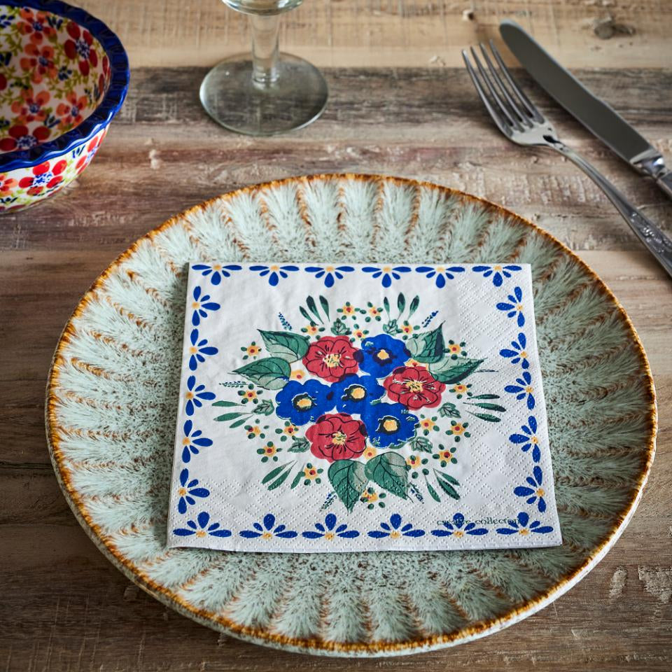 Servet - Blue Florist