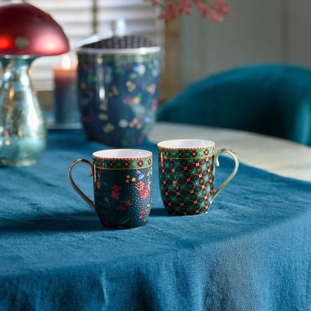 Berry Blues – Set van 2 kleine mokken 145ml