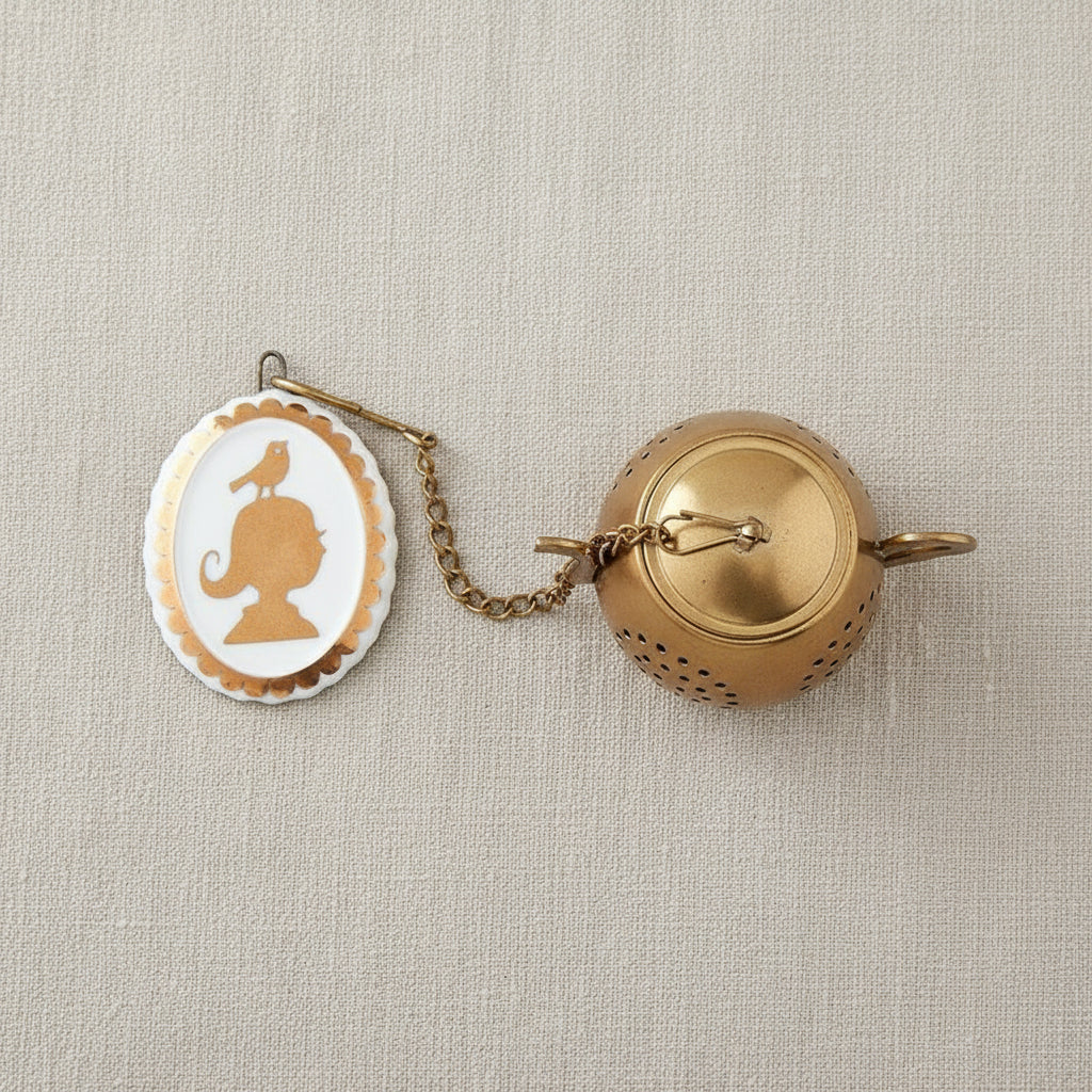 Image of Tea Infuser - Medaillon Royal White