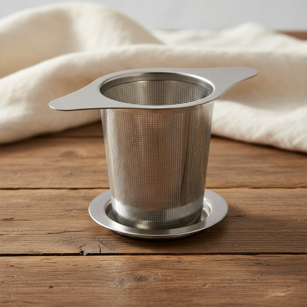 Filtermandje met deksel & klepjes