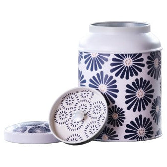 Theeblik Amami - Blauwe bloemen