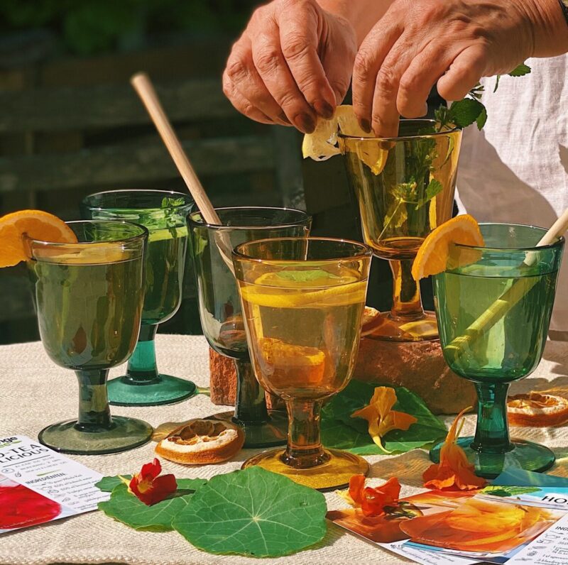 Image of Iced-Tea Glas op voet Trio Set