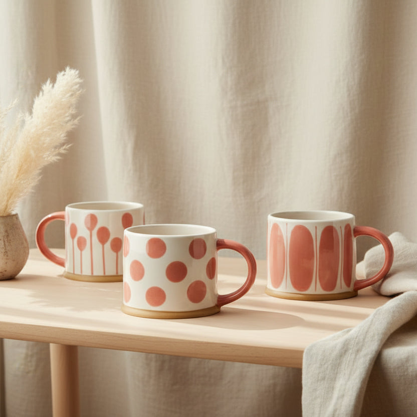 Linora Mug Bloomingville 450 ml - roze