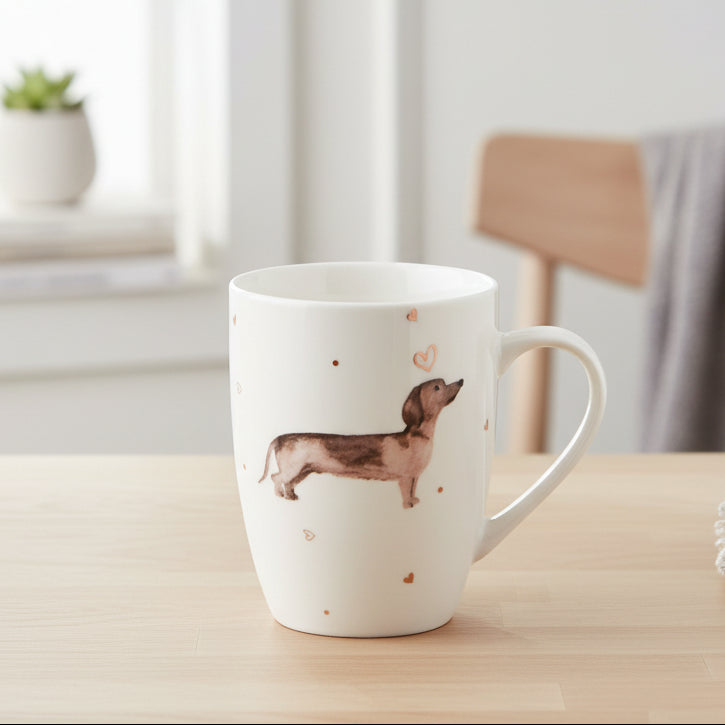 Mok met Teckel & Hartjes (300 ml)